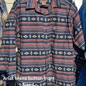 Ariat Men's Multicolor Patterned Dress Shirt